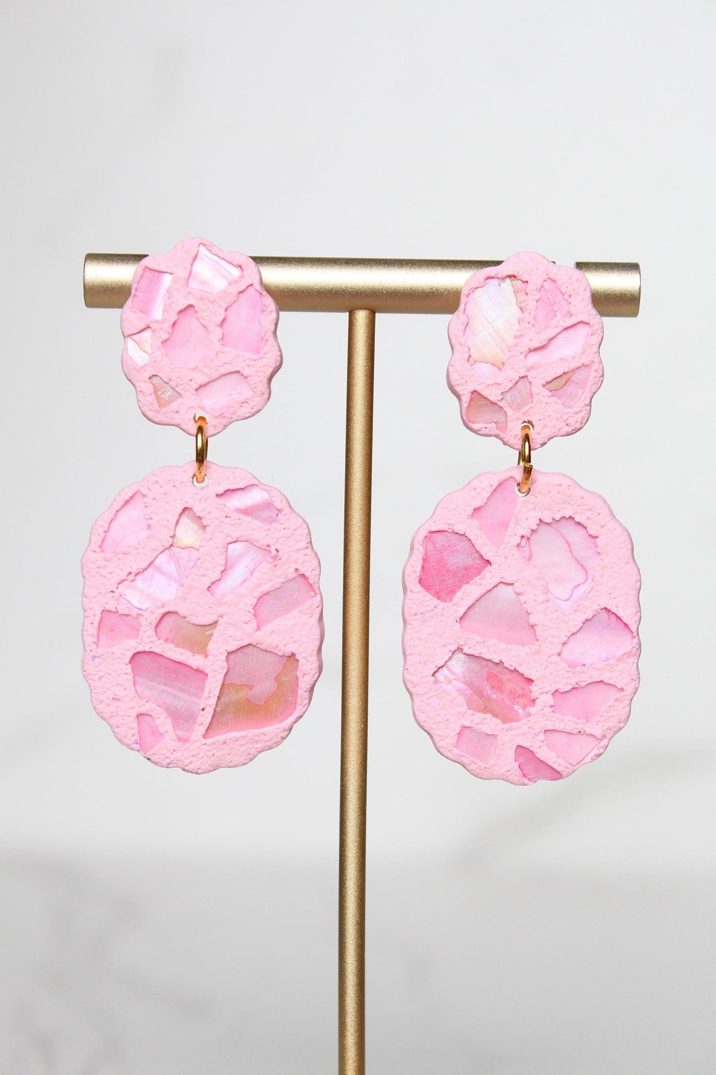 Shell Clay Earrings | Seashell Earrings | Beach Earrings | Summer Earrings | Statement Earrings | Gift for Her | Gift for Friend