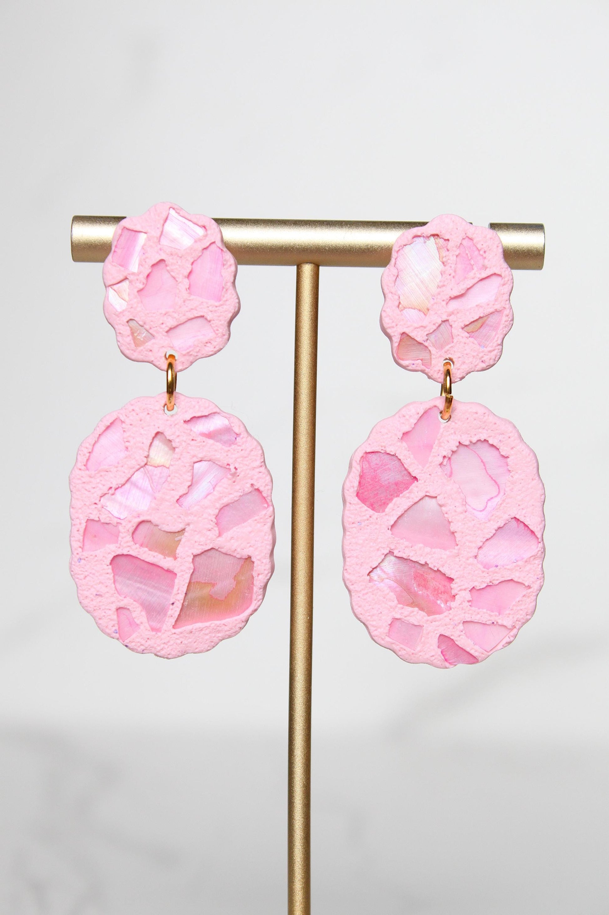 Shell Clay Earrings | Seashell Earrings | Beach Earrings | Summer Earrings | Statement Earrings | Gift for Her | Gift for Friend