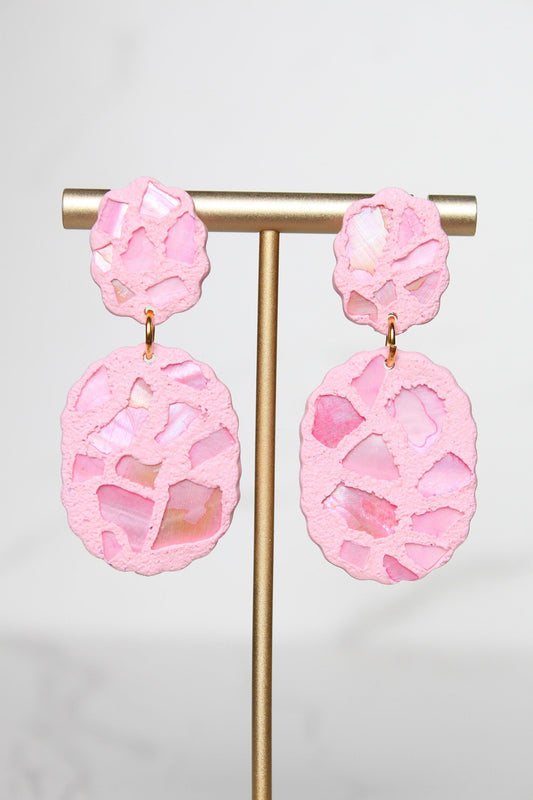 Shell Clay Earrings | Seashell Earrings | Beach Earrings | Summer Earrings | Statement Earrings | Gift for Her | Gift for Friend