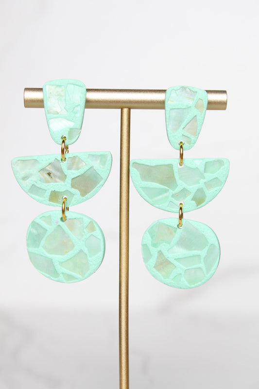 Shell Clay Earrings | Seashell Earrings | Beach Earrings | Summer Earrings | Statement Earrings | Gift for Her | Gift for Friend