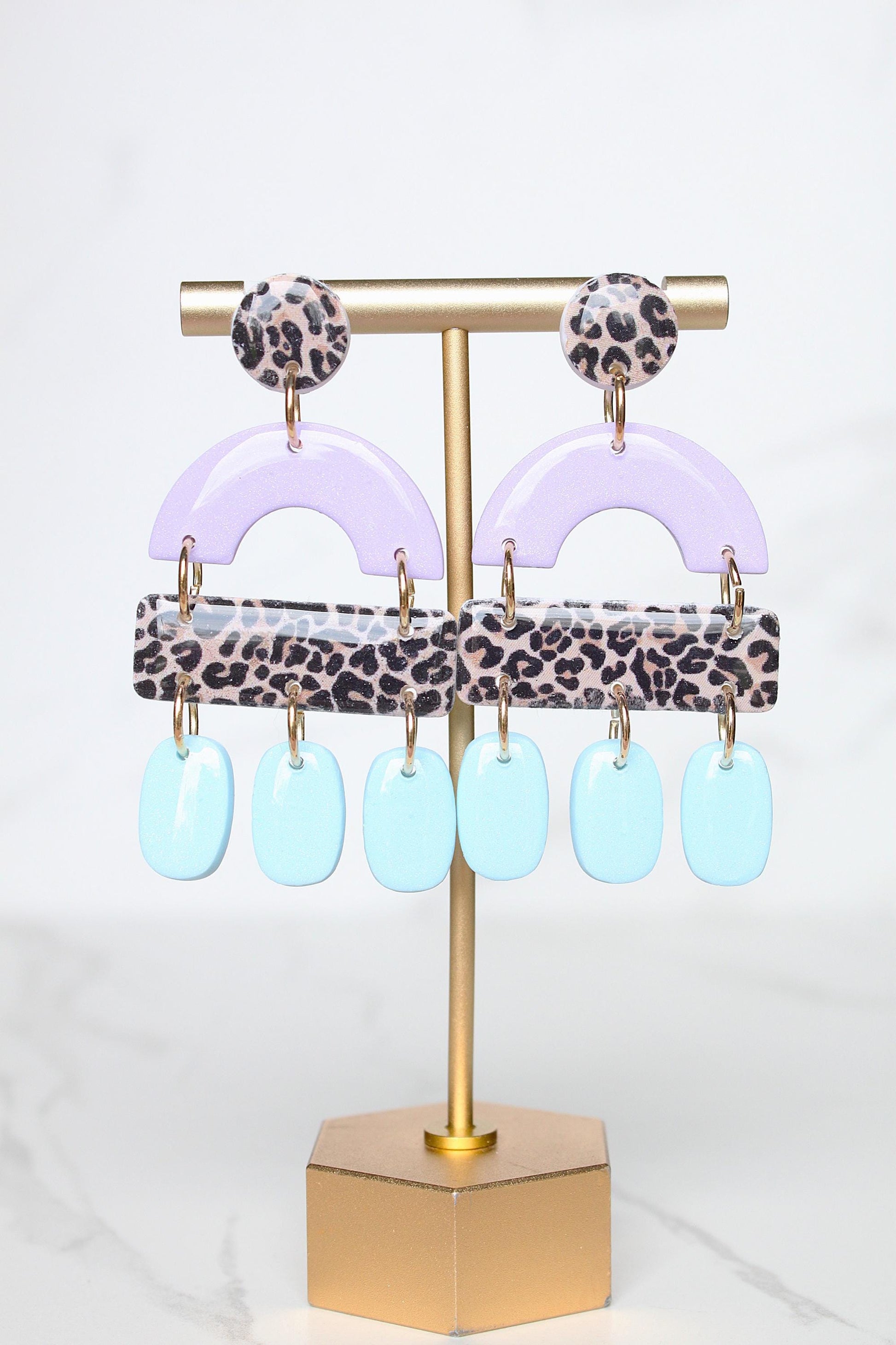 Leopard Print Clay Earrings | Leopard Print Earrings | Clay Earrings | Handmade Earrings | Gift for Her | Gift for Mom | Gift for Daughter