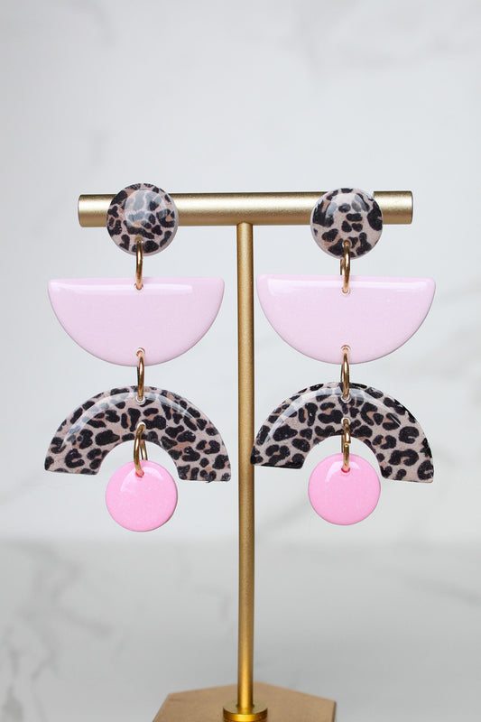 Leopard Print Clay Earrings | Leopard Print Earrings | Clay Earrings | Handmade Earrings | Gift for Her | Gift for Mom | Gift for Daughter