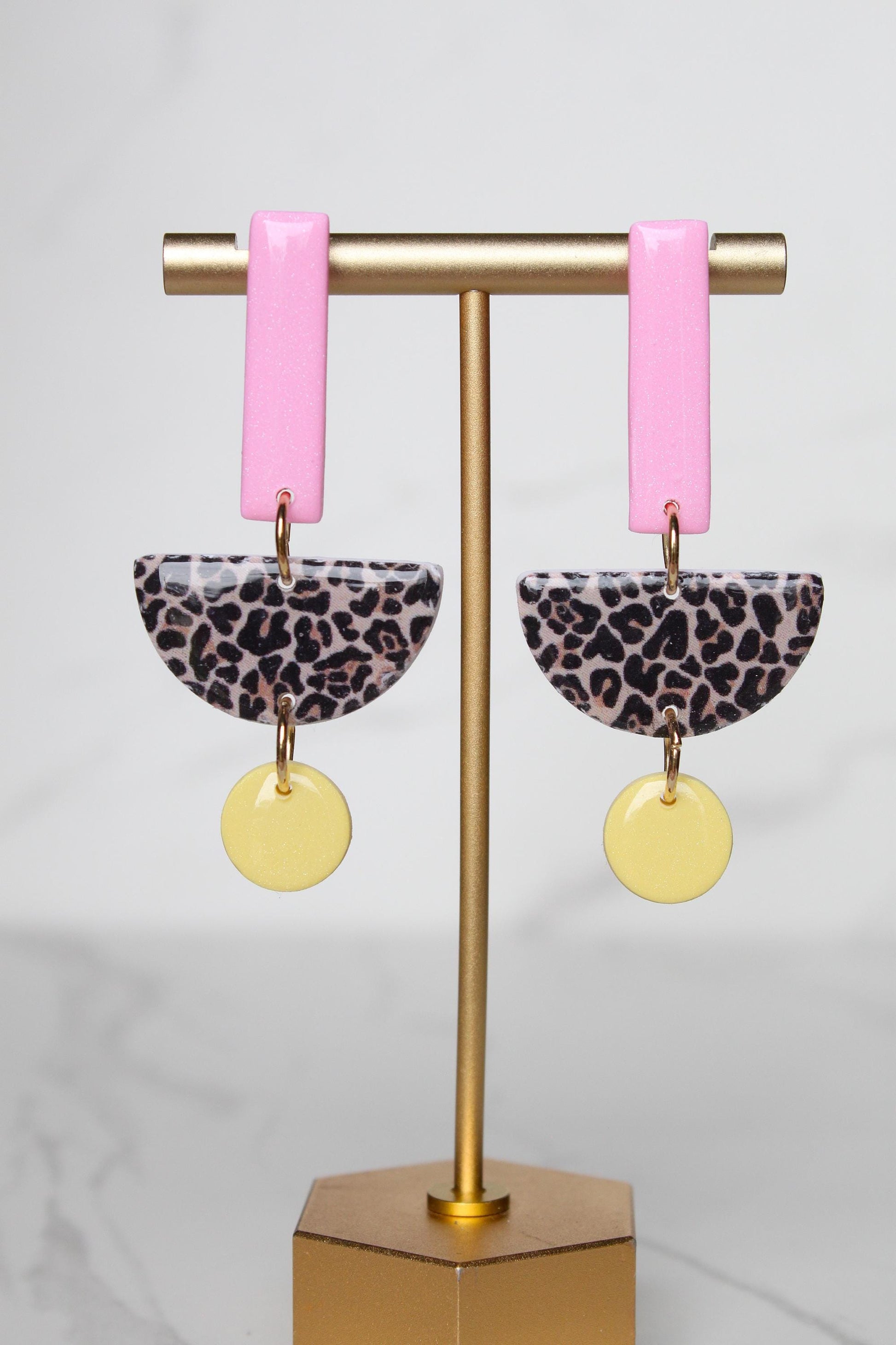 Leopard Print Clay Earrings | Leopard Print Earrings | Clay Earrings | Handmade Earrings | Gift for Her | Gift for Mom | Gift for Daughter