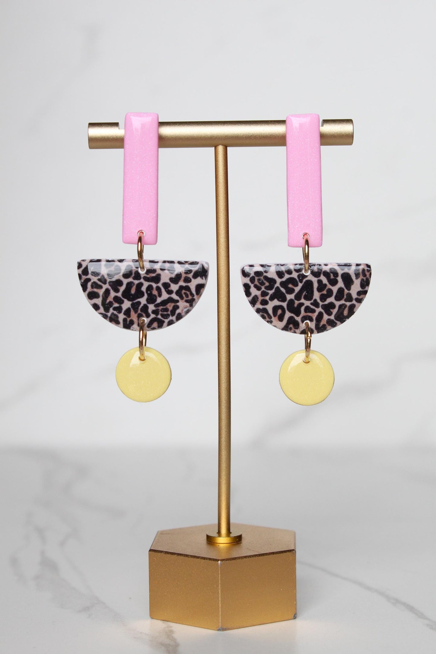 Leopard Print Clay Earrings | Leopard Print Earrings | Clay Earrings | Handmade Earrings | Gift for Her | Gift for Mom | Gift for Daughter