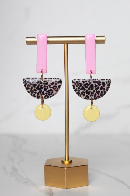 Leopard Print Clay Earrings | Leopard Print Earrings | Clay Earrings | Handmade Earrings | Gift for Her | Gift for Mom | Gift for Daughter