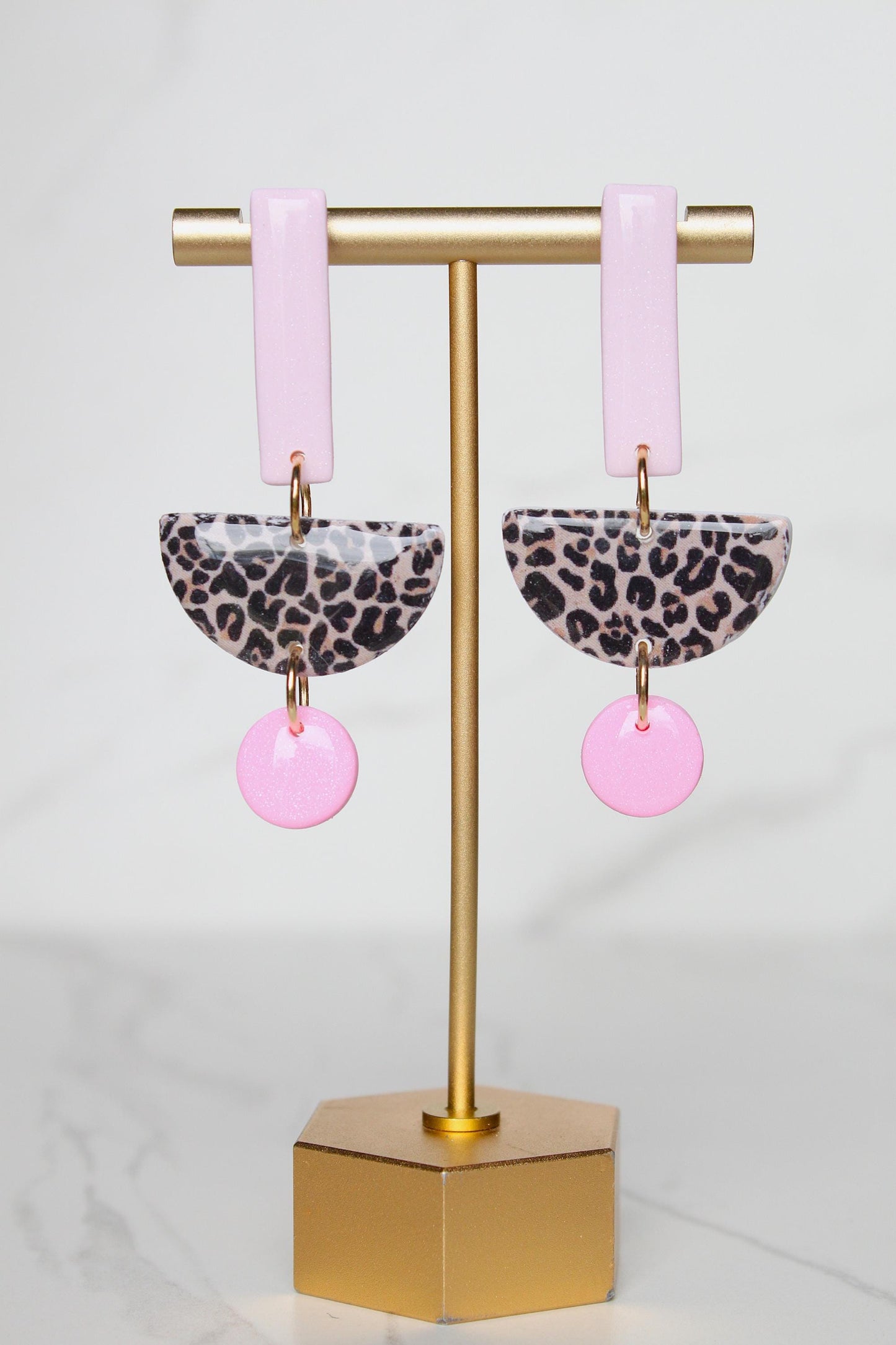 Leopard Print Clay Earrings | Leopard Print Earrings | Clay Earrings | Handmade Earrings | Gift for Her | Gift for Mom | Gift for Daughter