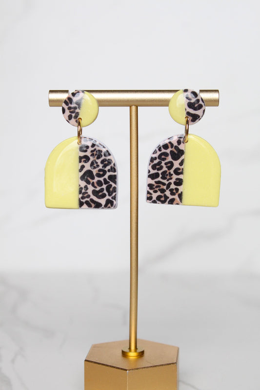 Leopard Print Clay Earrings | Leopard Print Earrings | Clay Earrings | Handmade Earrings | Gift for Her | Gift for Mom | Gift for Daughter