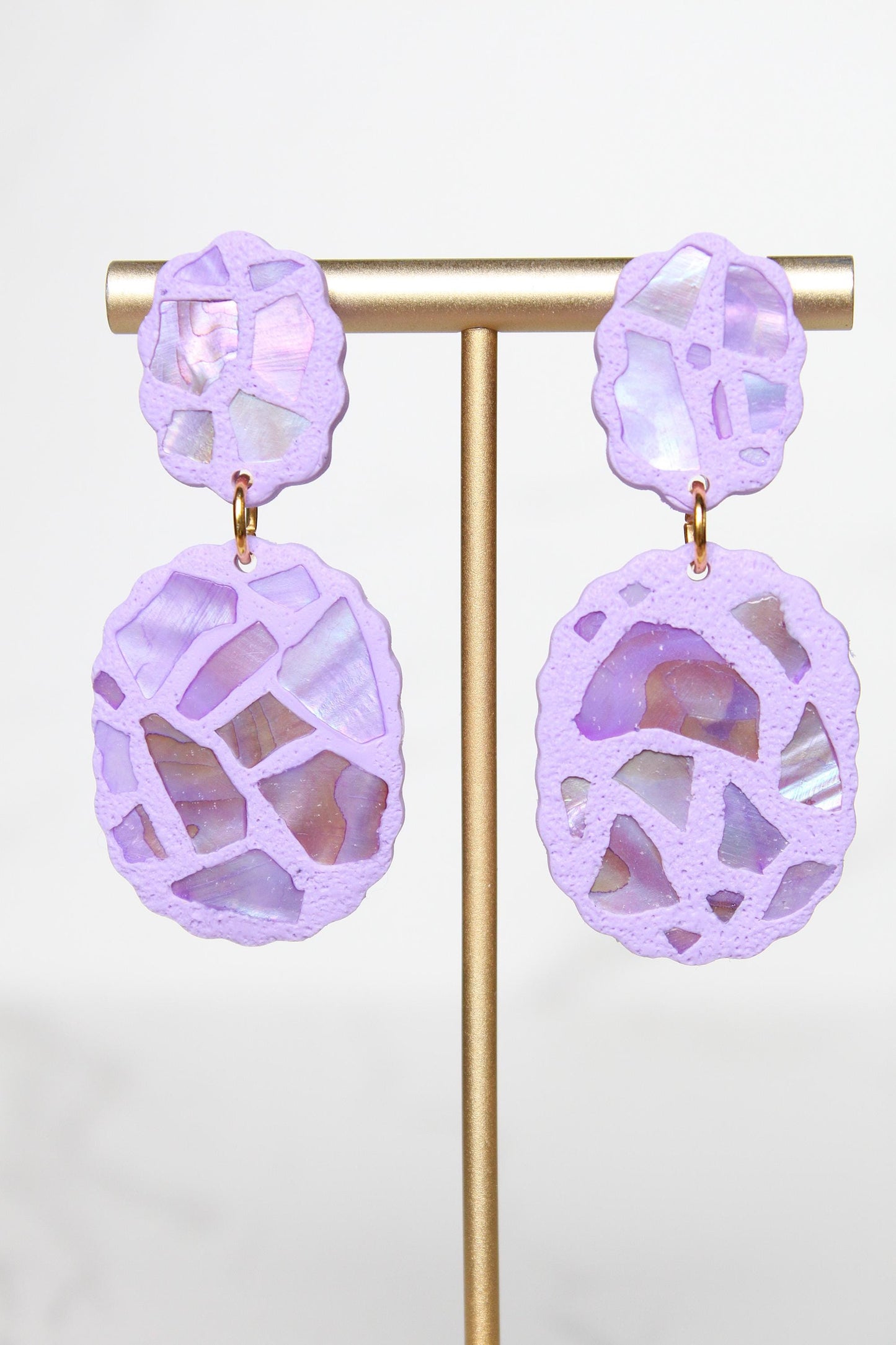 Shell Clay Earrings | Seashell Earrings | Beach Earrings | Summer Earrings | Statement Earrings | Gift for Her | Gift for Friend