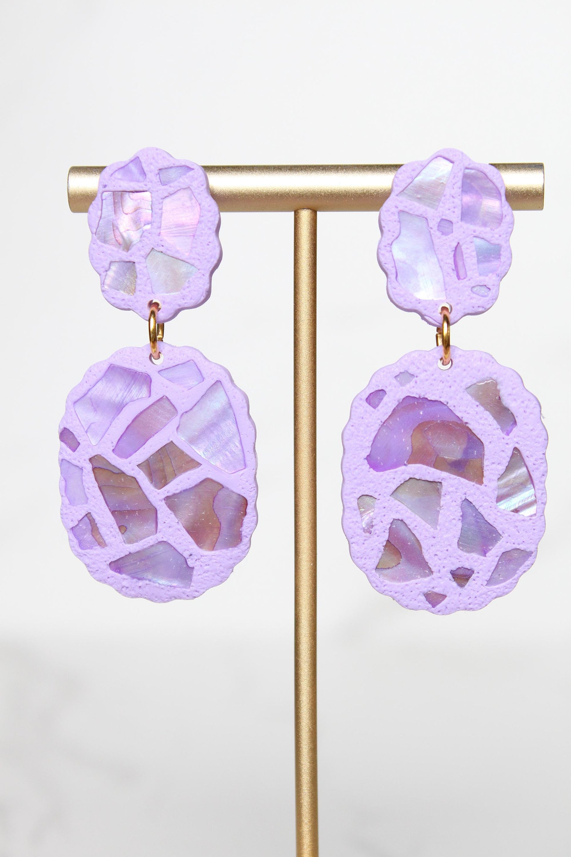 Shell Clay Earrings | Seashell Earrings | Beach Earrings | Summer Earrings | Statement Earrings | Gift for Her | Gift for Friend