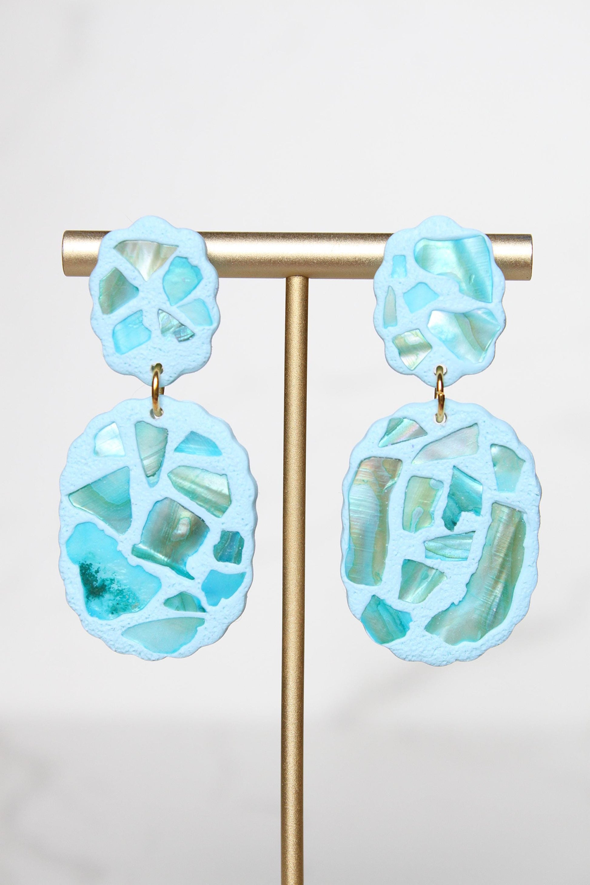 Shell Clay Earrings | Seashell Earrings | Beach Earrings | Summer Earrings | Statement Earrings | Gift for Her | Gift for Friend