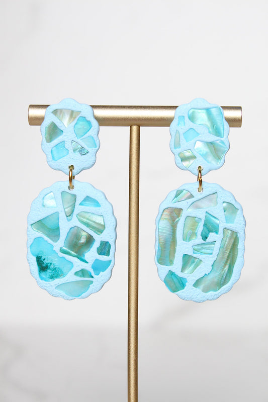 Shell Clay Earrings | Seashell Earrings | Beach Earrings | Summer Earrings | Statement Earrings | Gift for Her | Gift for Friend