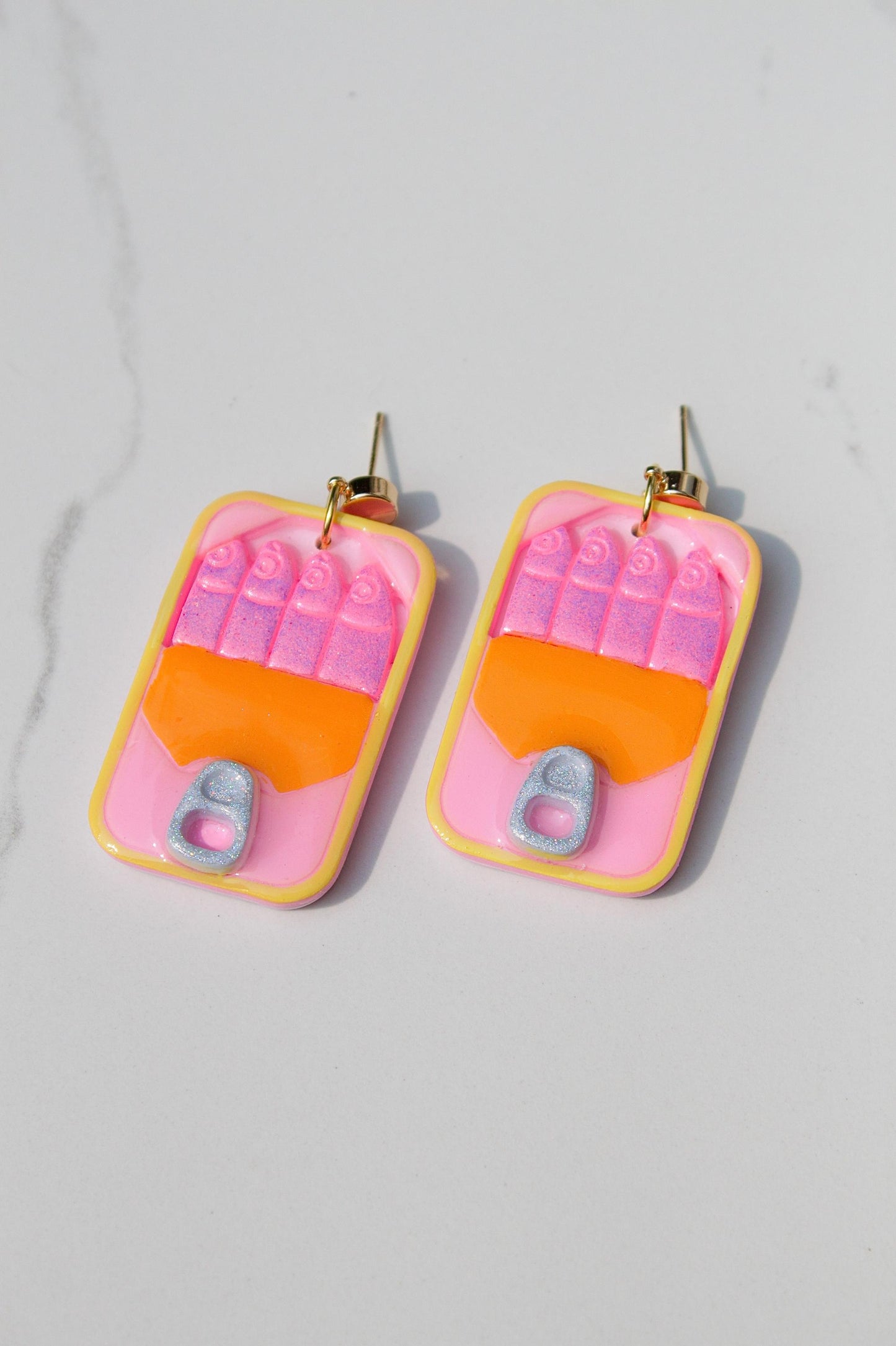 Sardine Earrings | Fish Earrings | Beach Earrings | Summer Earrings | Clay Earrings | Gift for Her | Birthday Gift | Gift for Friend