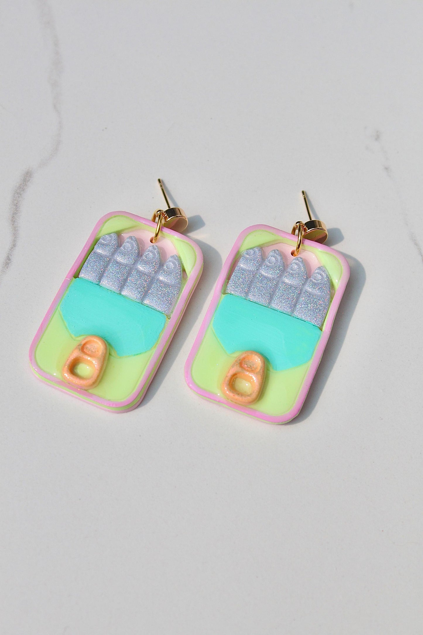 Sardine Earrings | Fish Earrings | Beach Earrings | Summer Earrings | Clay Earrings | Gift for Her | Birthday Gift | Gift for Friend