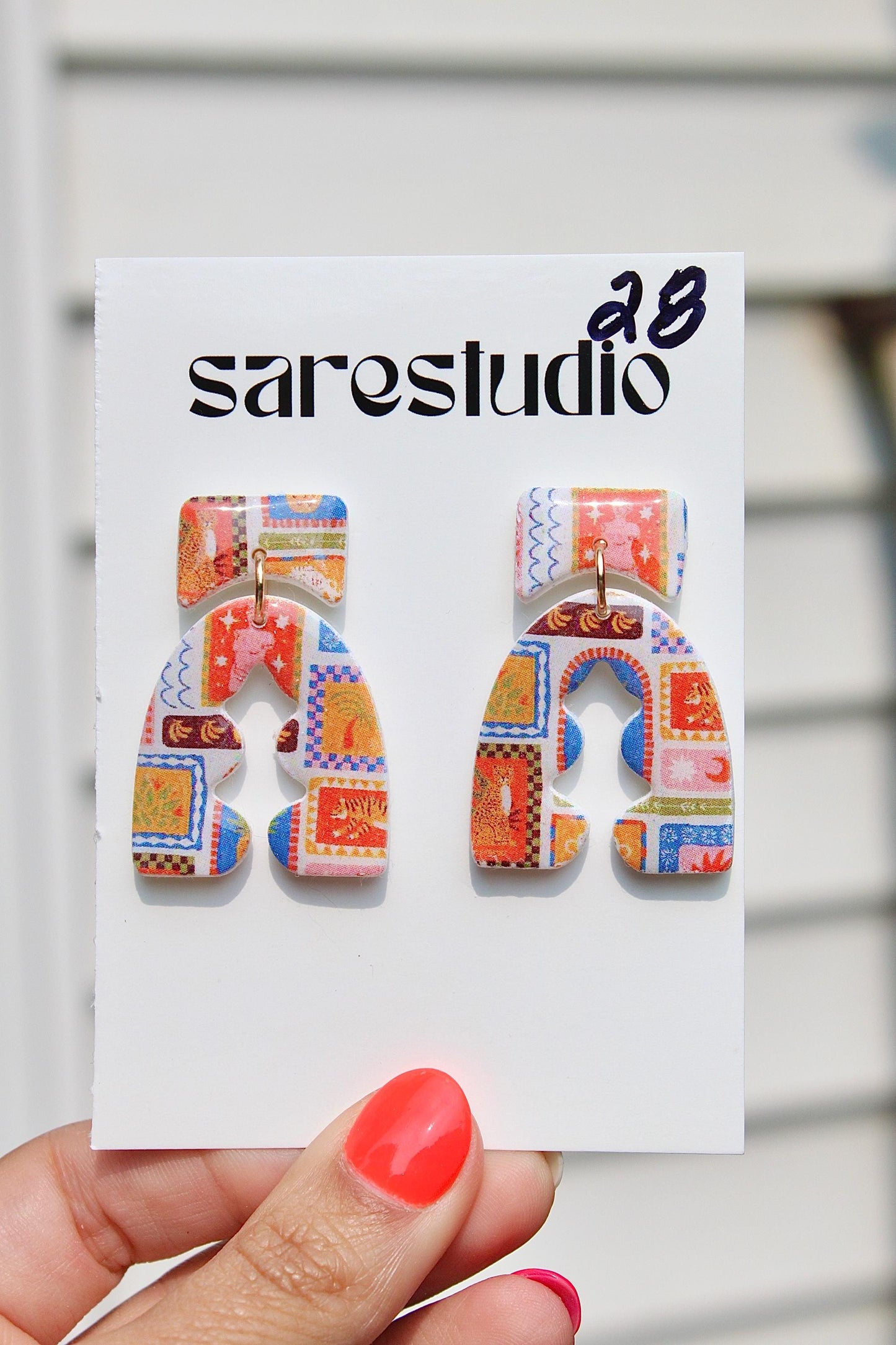 Clay Earrings | Summer Earrings | Beach Earrings | Vacation Earrings | Birthday Gift | Gift for Friend | Gift for Mom | Gift for Daughter