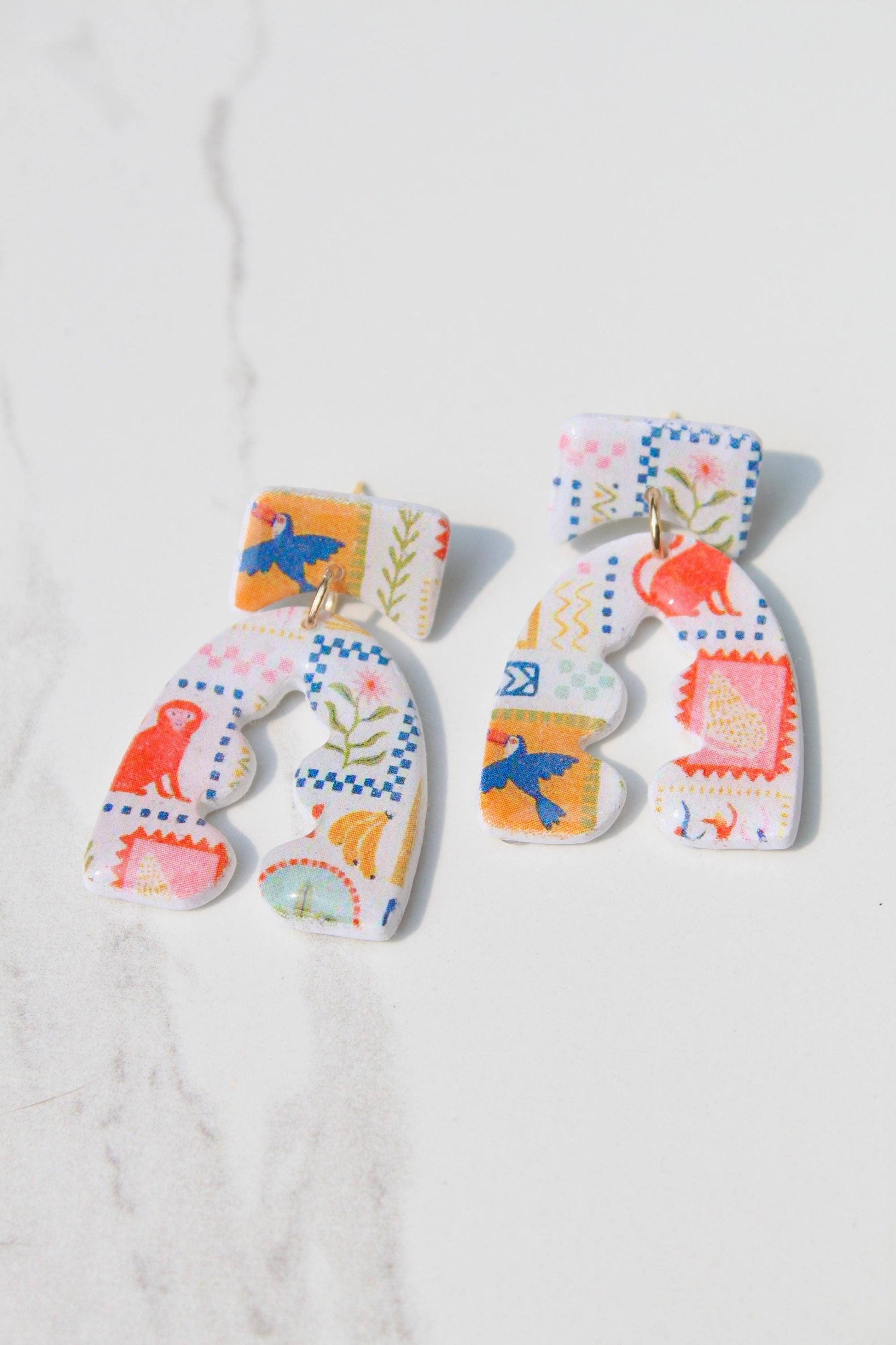 Clay Earrings | Summer Earrings | Beach Earrings | Vacation Earrings | Birthday Gift | Gift for Friend | Gift for Mom | Gift for Daughter