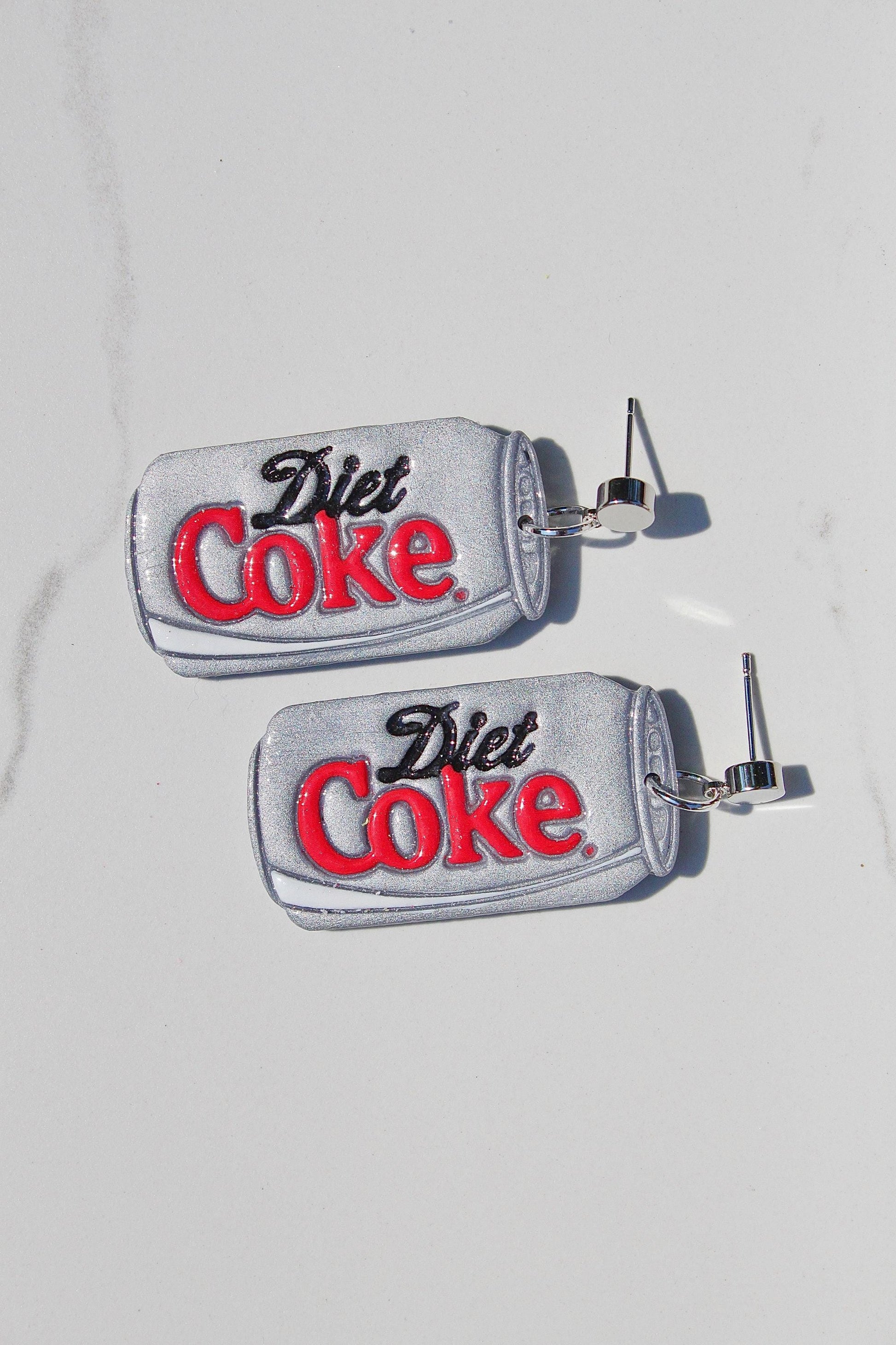Diet Coke Earrings | Clay Soda Earrings | Soda Earrings | Diet Coke Gift | Diet Coke lover | Birthday Gift | Gift for Friend