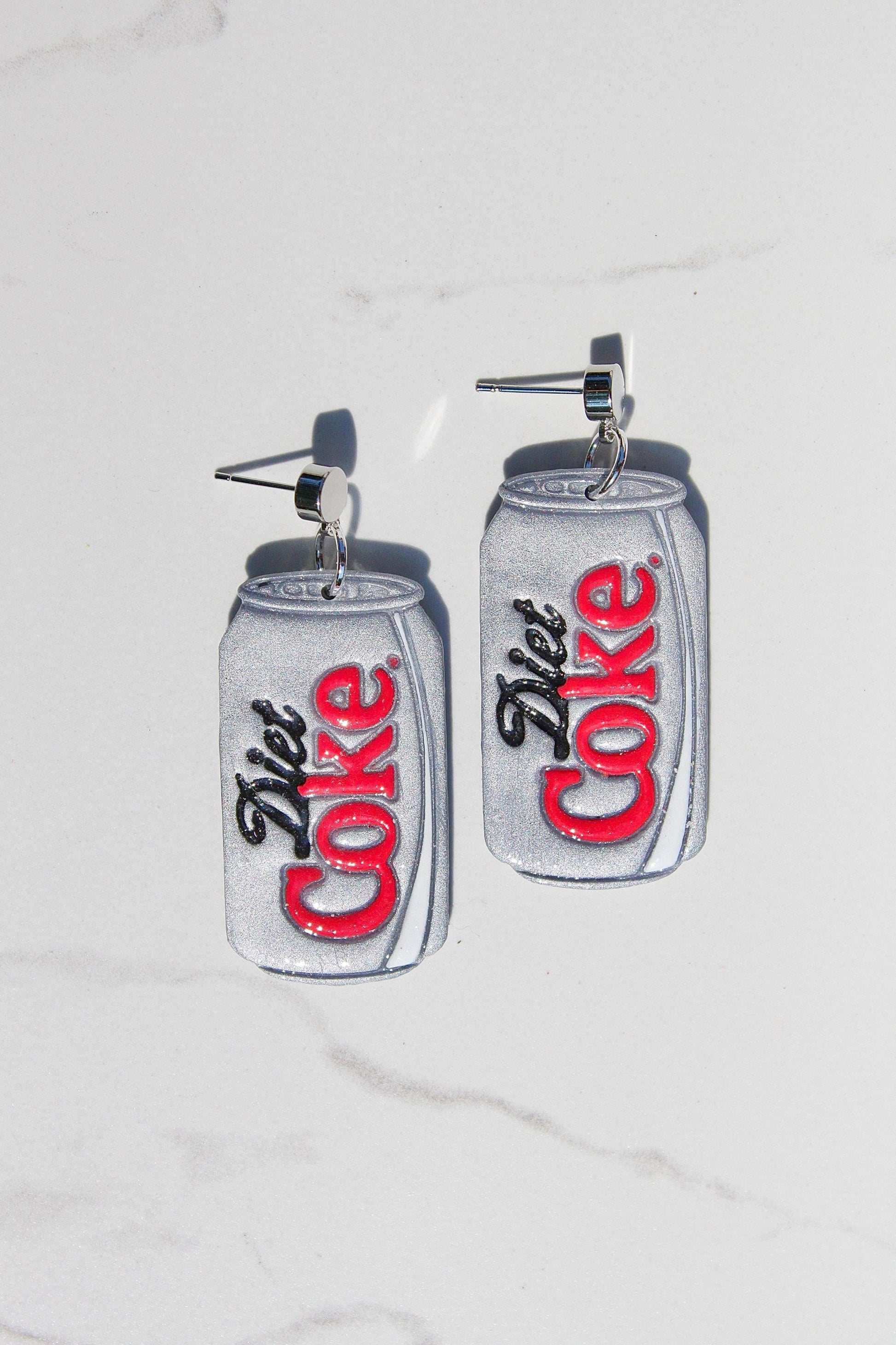 Diet Coke Earrings | Clay Soda Earrings | Soda Earrings | Diet Coke Gift | Diet Coke lover | Birthday Gift | Gift for Friend