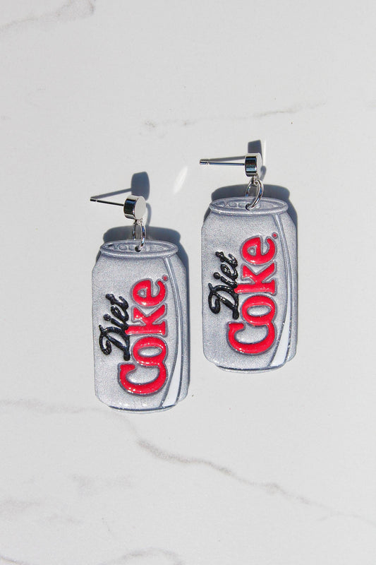 Diet Coke Earrings | Clay Soda Earrings | Soda Earrings | Diet Coke Gift | Diet Coke lover | Birthday Gift | Gift for Friend