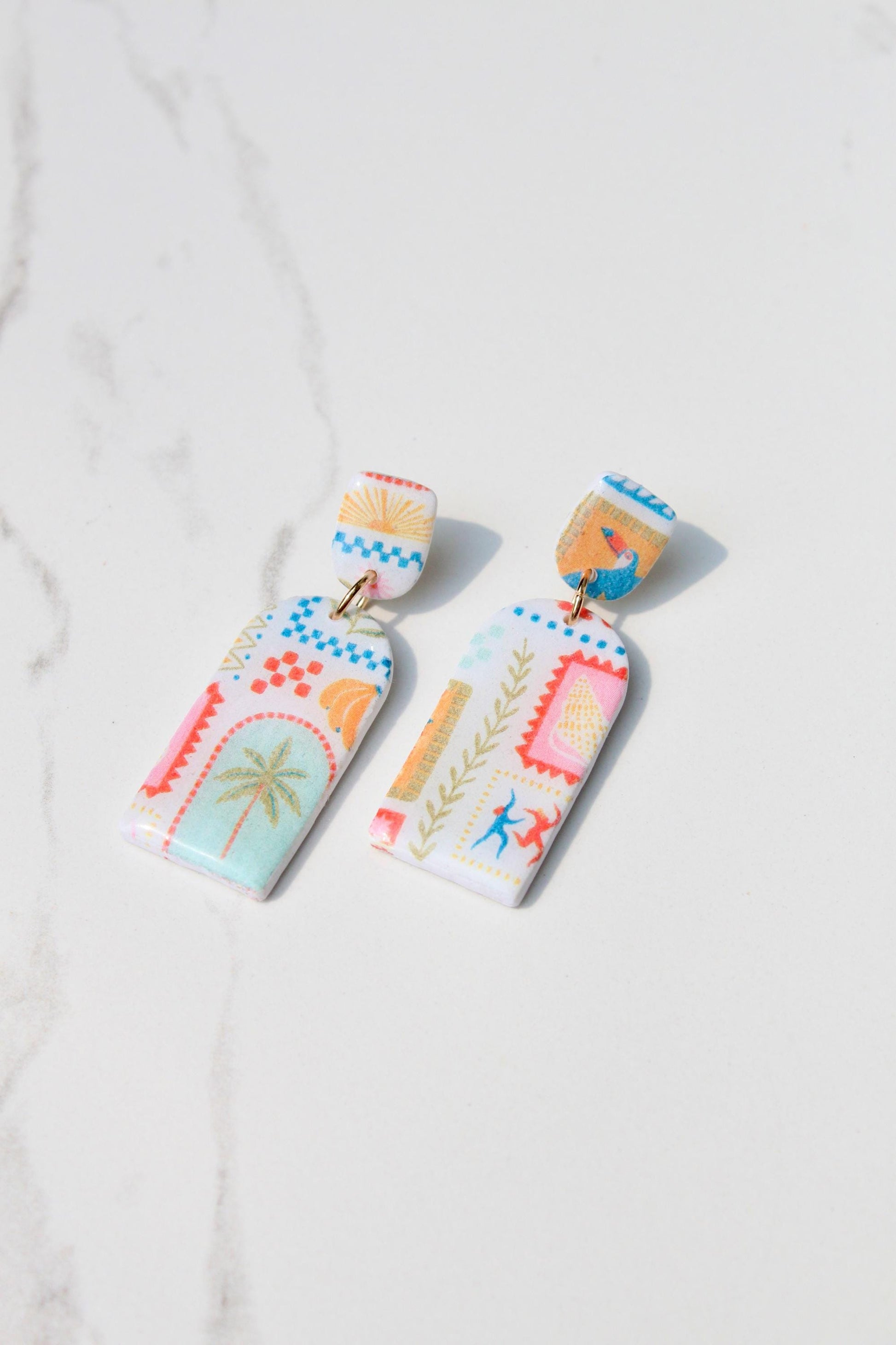 Clay Earrings | Summer Earrings | Beach Earrings | Vacation Earrings | Birthday Gift | Gift for Friend | Gift for Mom | Gift for Daughter