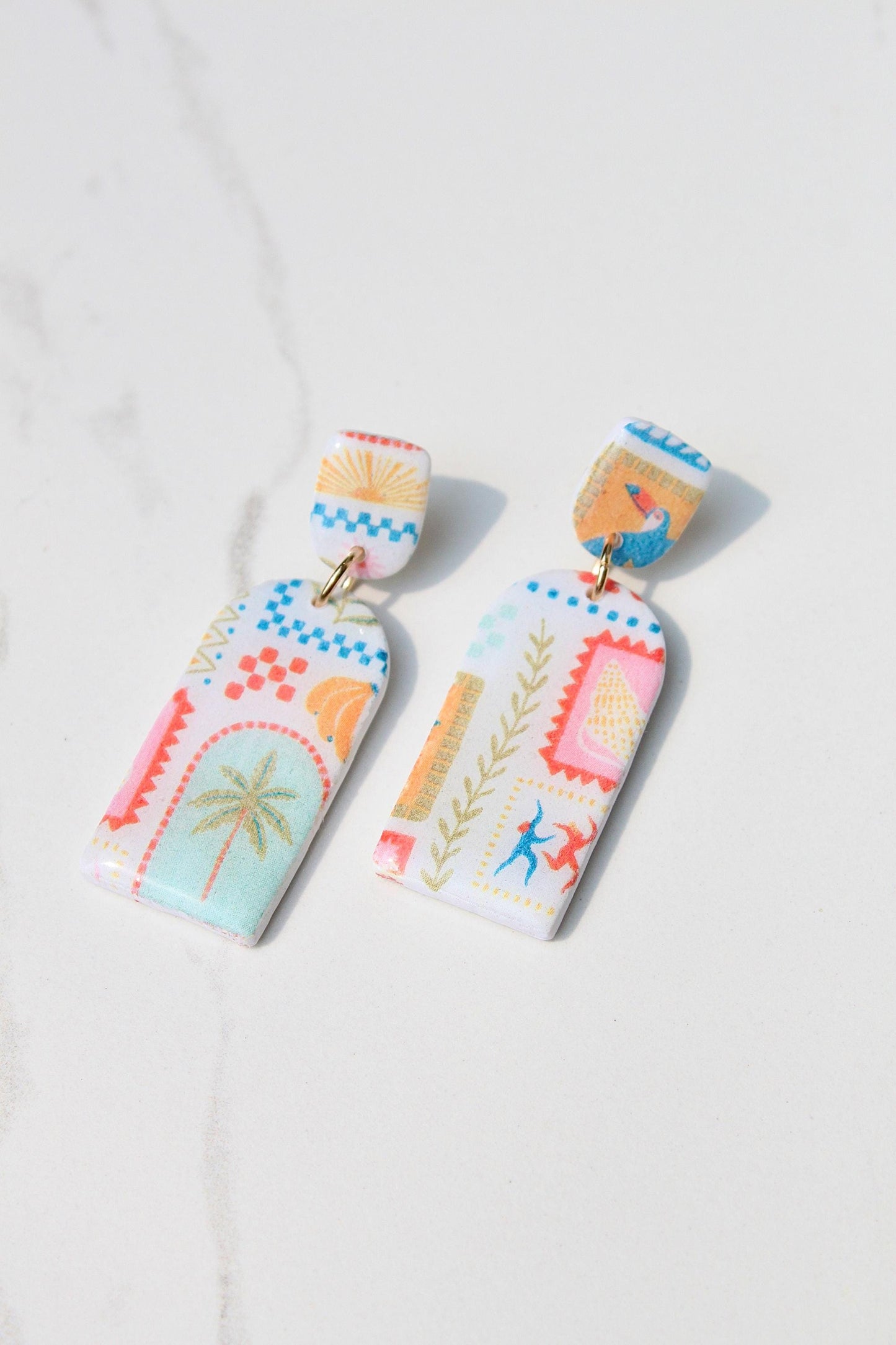 Clay Earrings | Summer Earrings | Beach Earrings | Vacation Earrings | Birthday Gift | Gift for Friend | Gift for Mom | Gift for Daughter