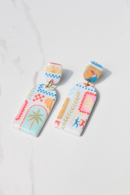 Clay Earrings | Summer Earrings | Beach Earrings | Vacation Earrings | Birthday Gift | Gift for Friend | Gift for Mom | Gift for Daughter