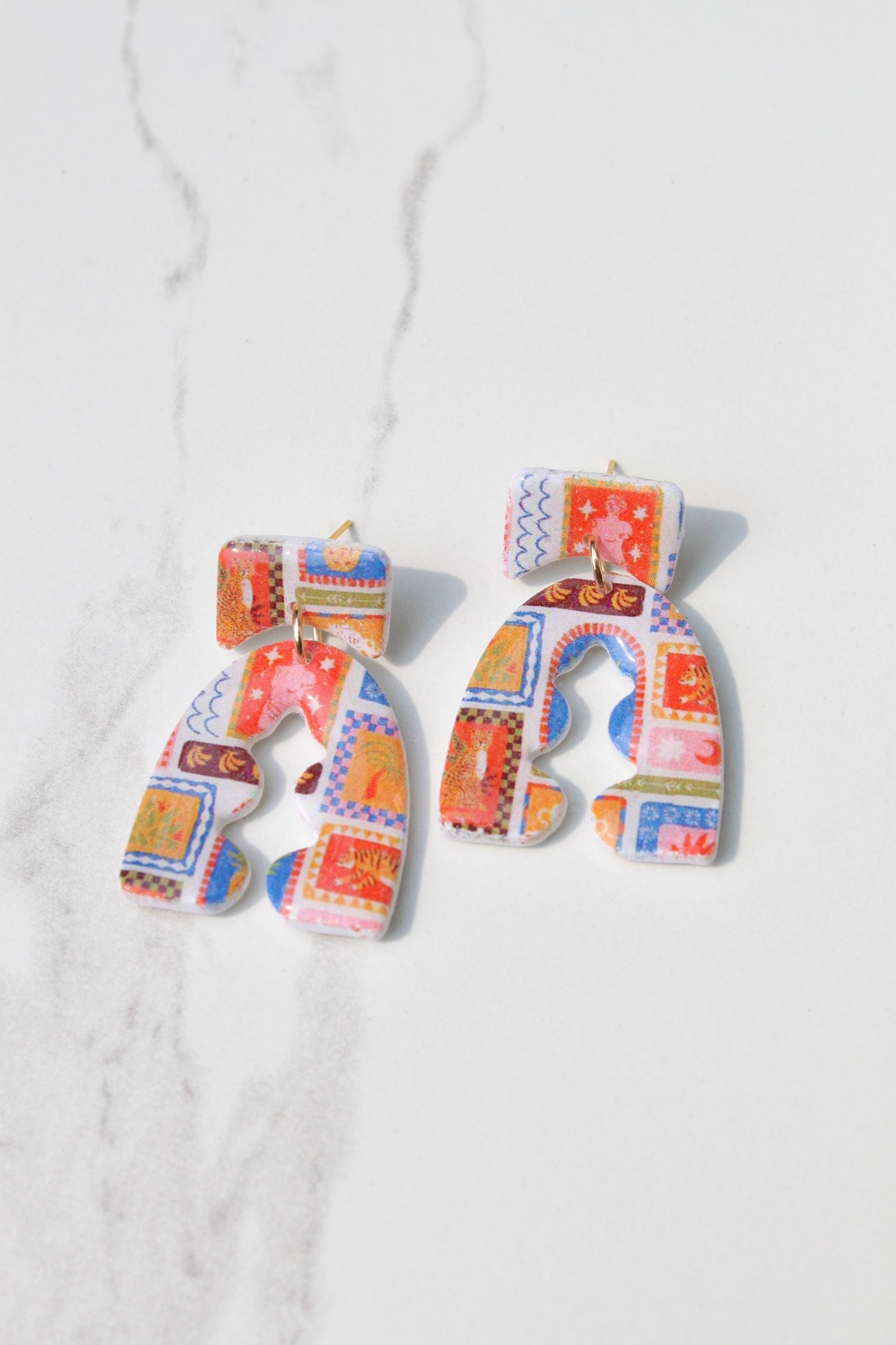 Clay Earrings | Summer Earrings | Beach Earrings | Vacation Earrings | Birthday Gift | Gift for Friend | Gift for Mom | Gift for Daughter