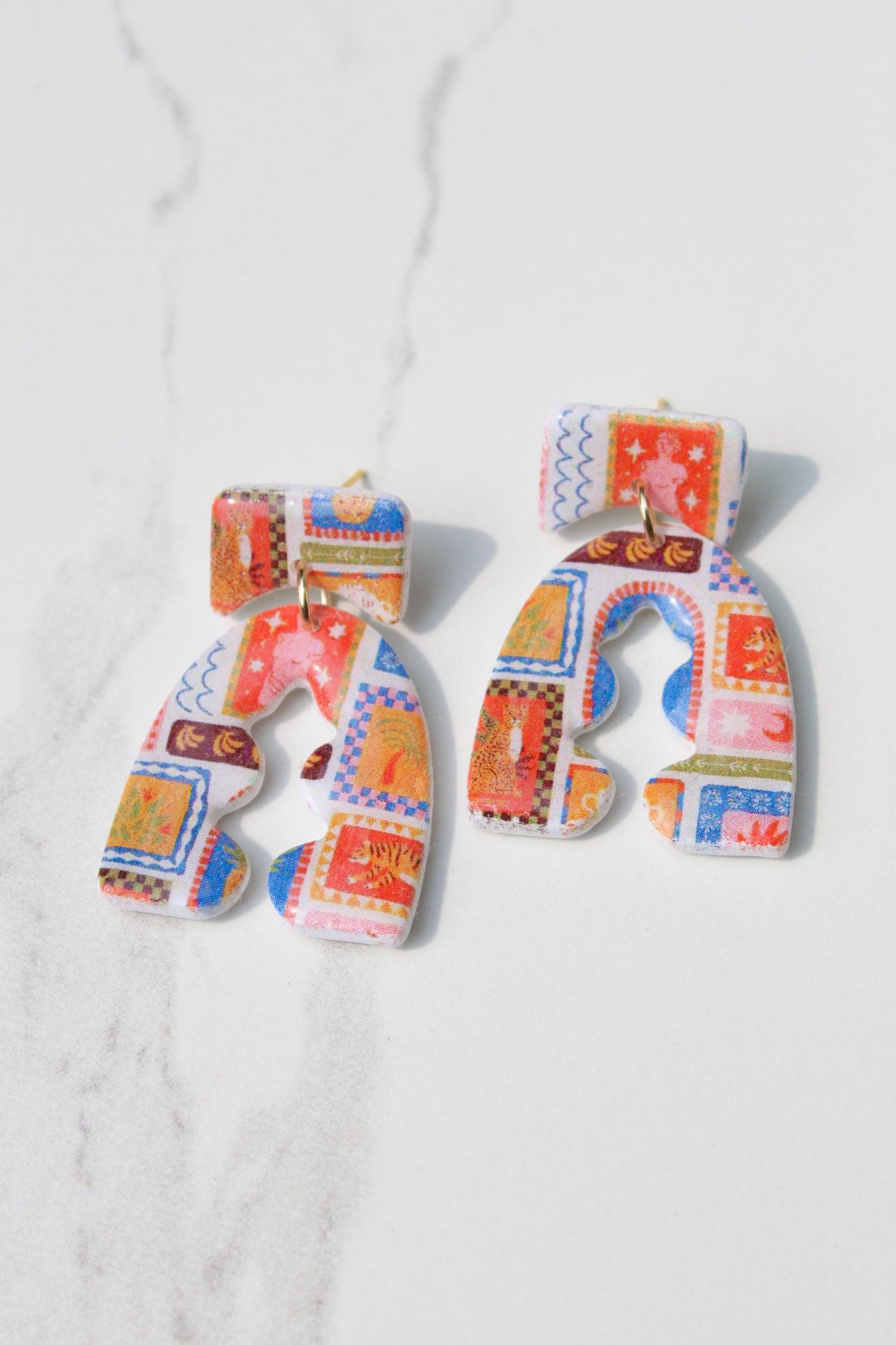 Clay Earrings | Summer Earrings | Beach Earrings | Vacation Earrings | Birthday Gift | Gift for Friend | Gift for Mom | Gift for Daughter