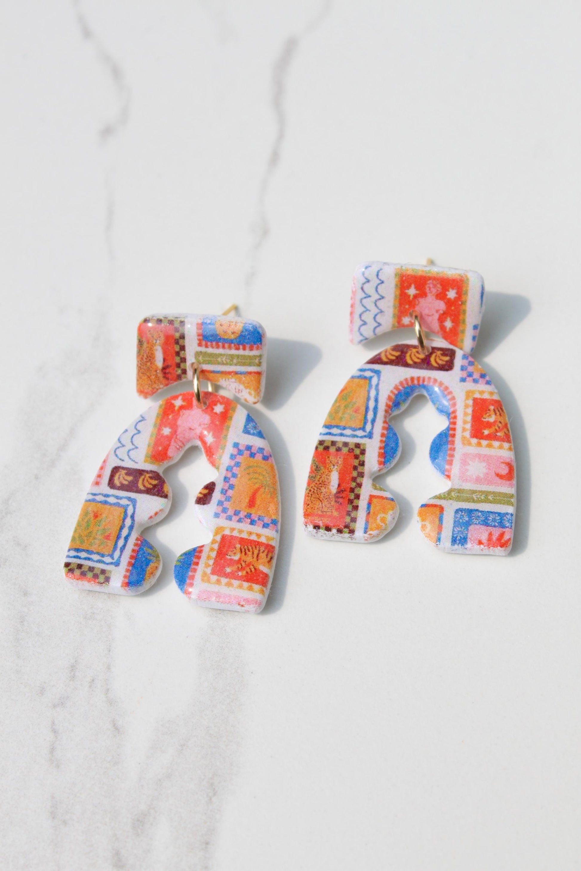 Clay Earrings | Summer Earrings | Beach Earrings | Vacation Earrings | Birthday Gift | Gift for Friend | Gift for Mom | Gift for Daughter