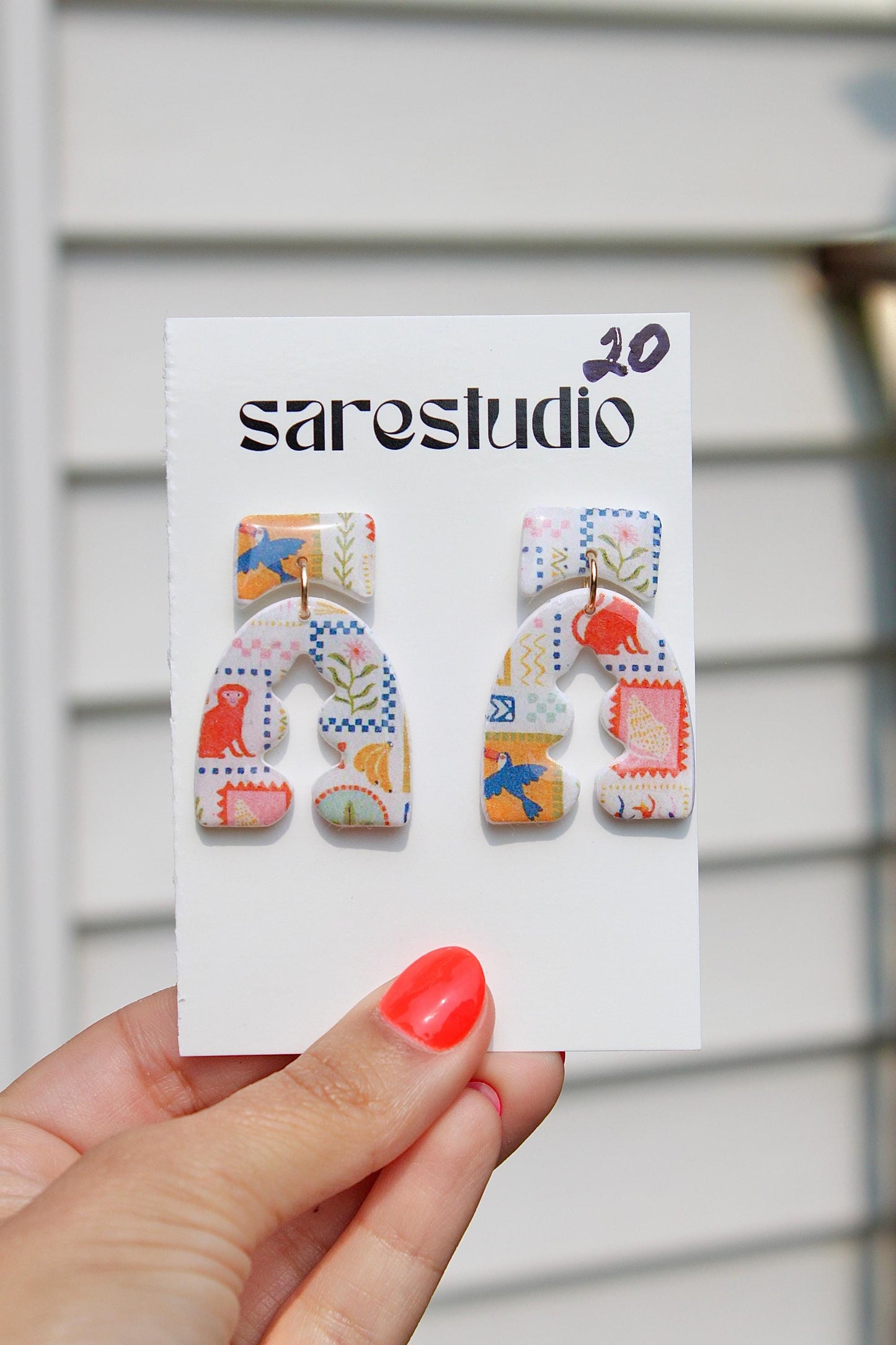 Clay Earrings | Summer Earrings | Beach Earrings | Vacation Earrings | Birthday Gift | Gift for Friend | Gift for Mom | Gift for Daughter