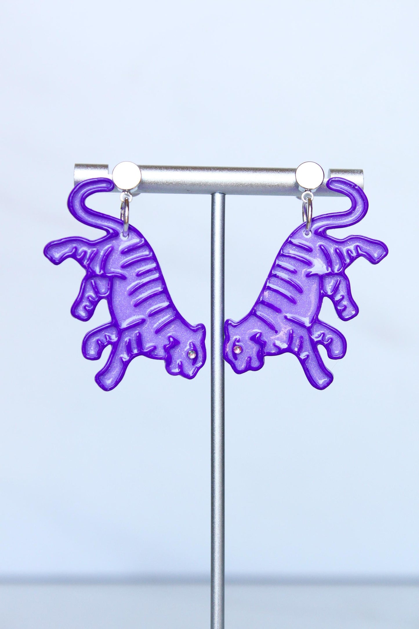 Tiger Earrings | Clay Dangles | Dang Earrings | Gift For Friend | Handmade Gift | Gifts For Her | Gift for Girlfriend | Gift for Mom