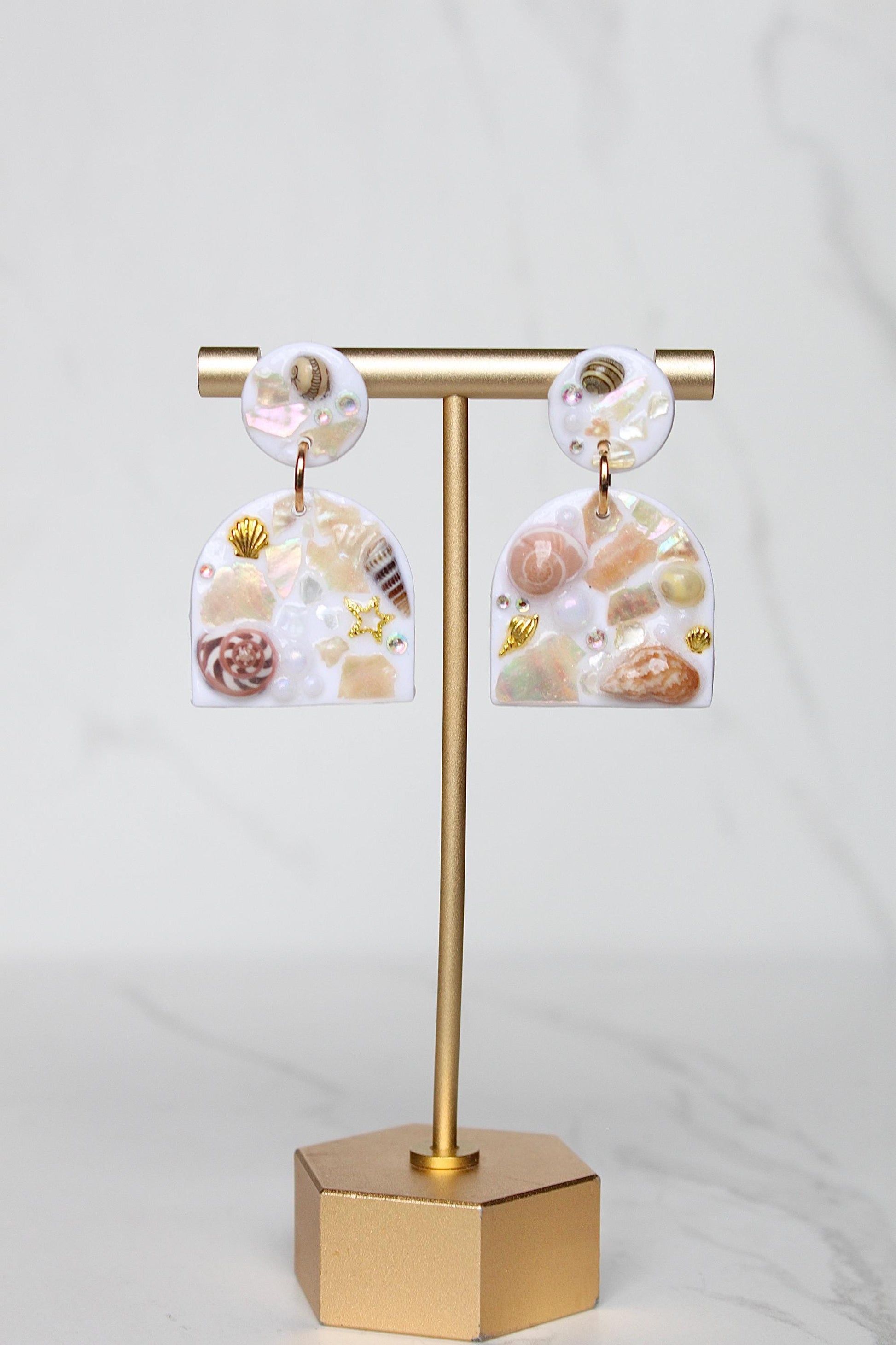 Shell Clay Earrings