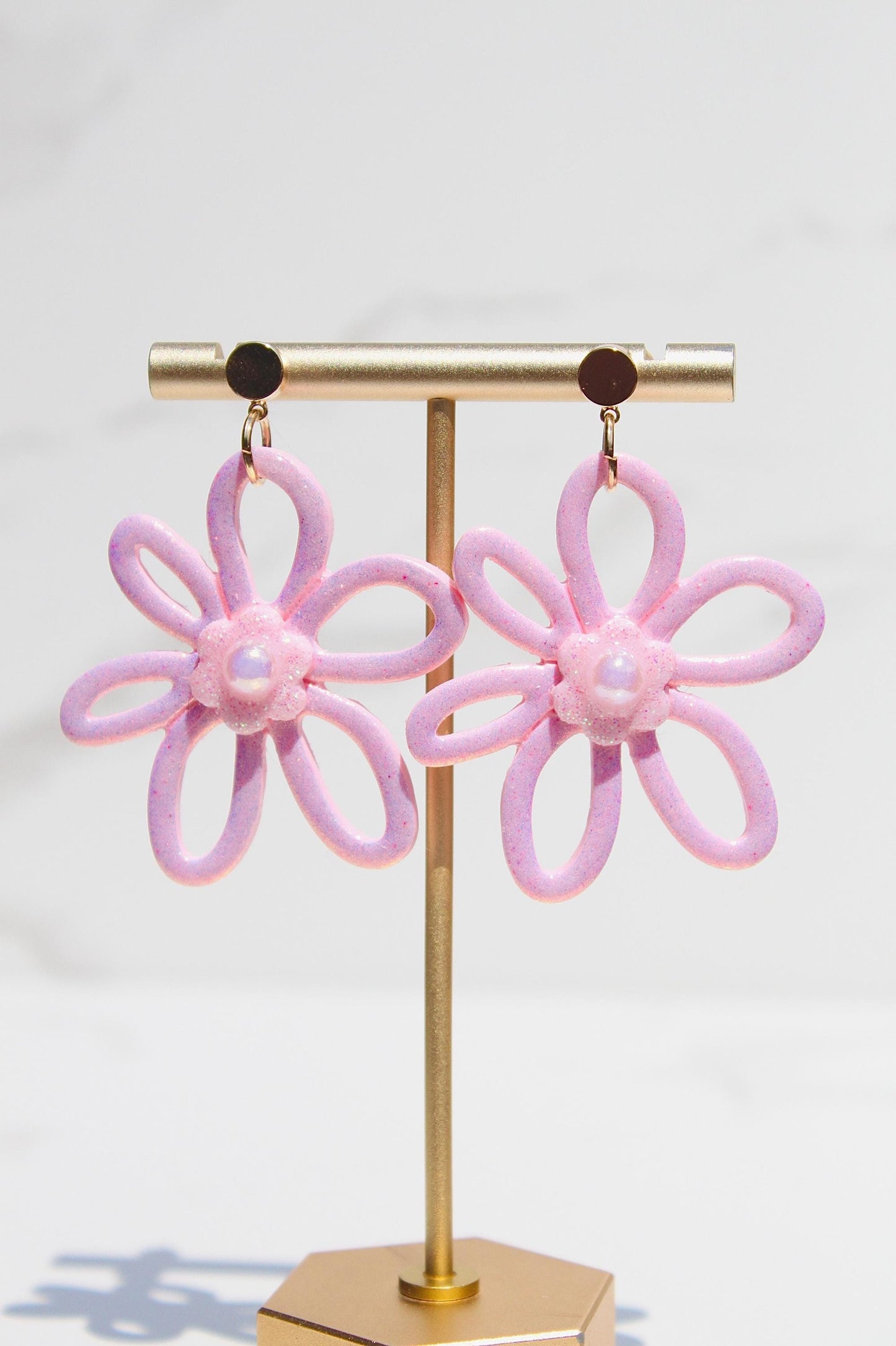 Color Pop Flower Clay Earrings – Bold & Bright Statement Dangles