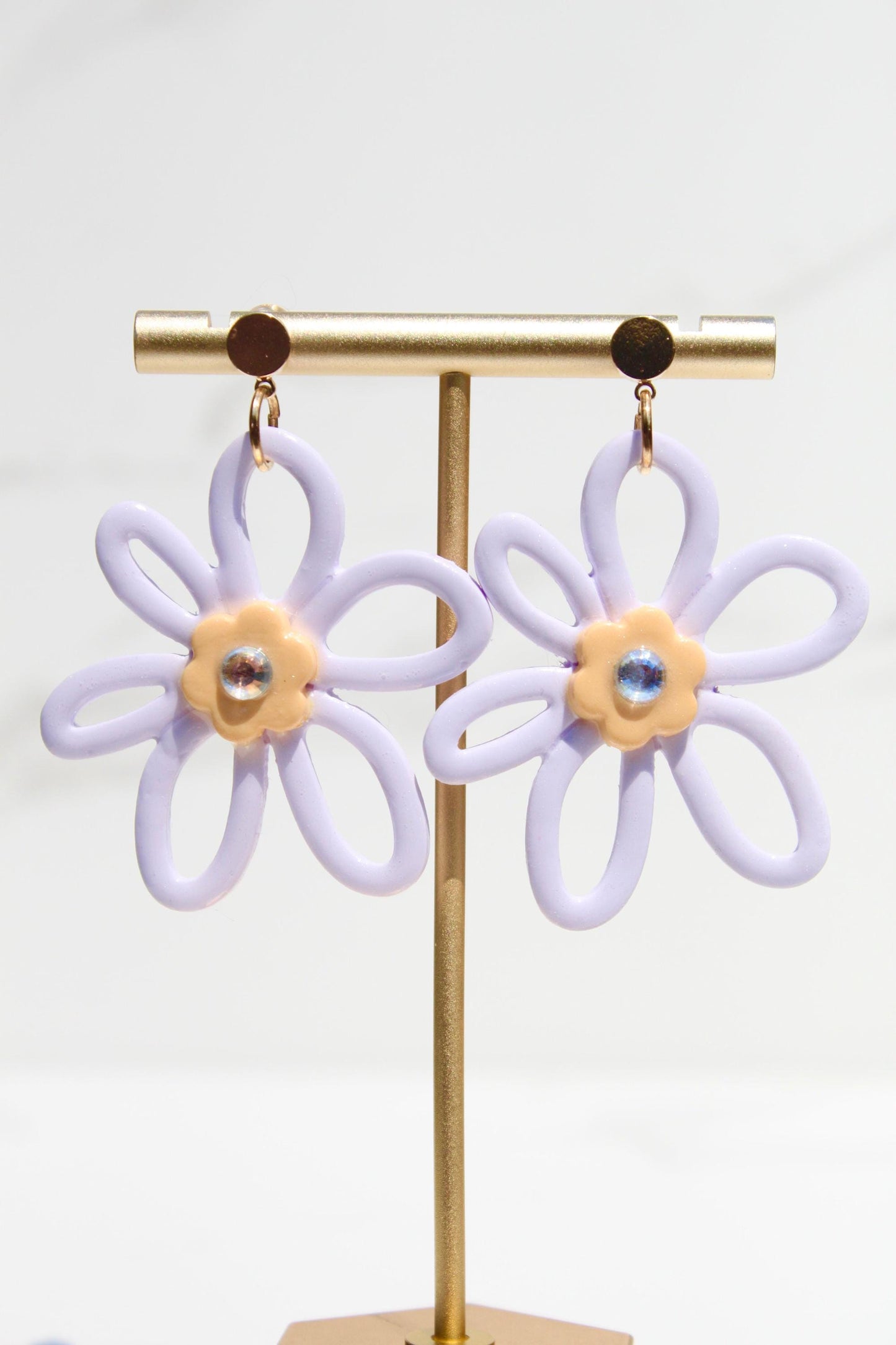 Color Pop Flower Clay Earrings – Bold & Bright Statement Dangles