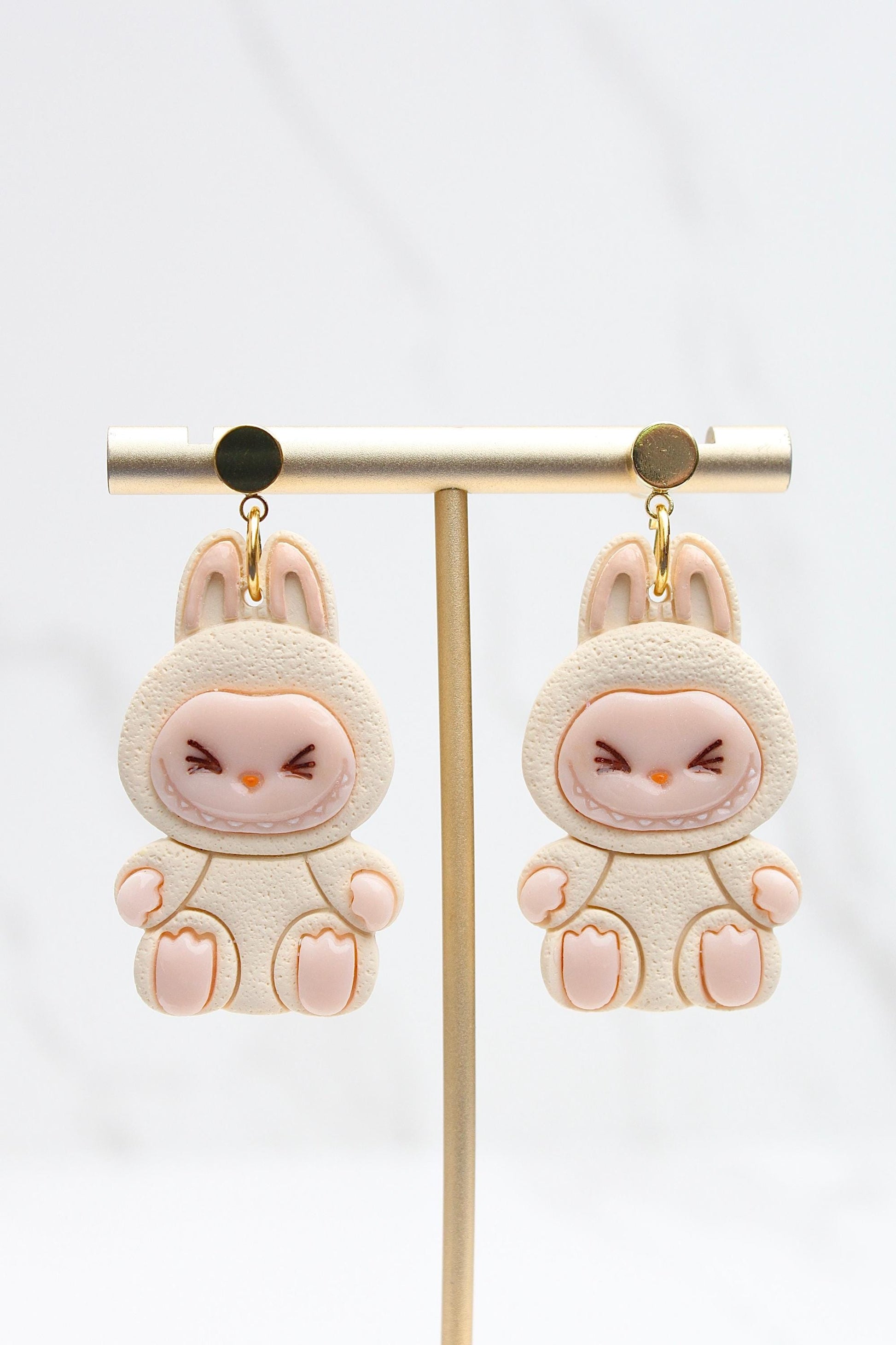 Cute Monster Clay Earrings | Cute Collectible Figurine Earrings | Handmade Polymer Clay Jewelry | Gift for Collectors & Kawaii Lovers