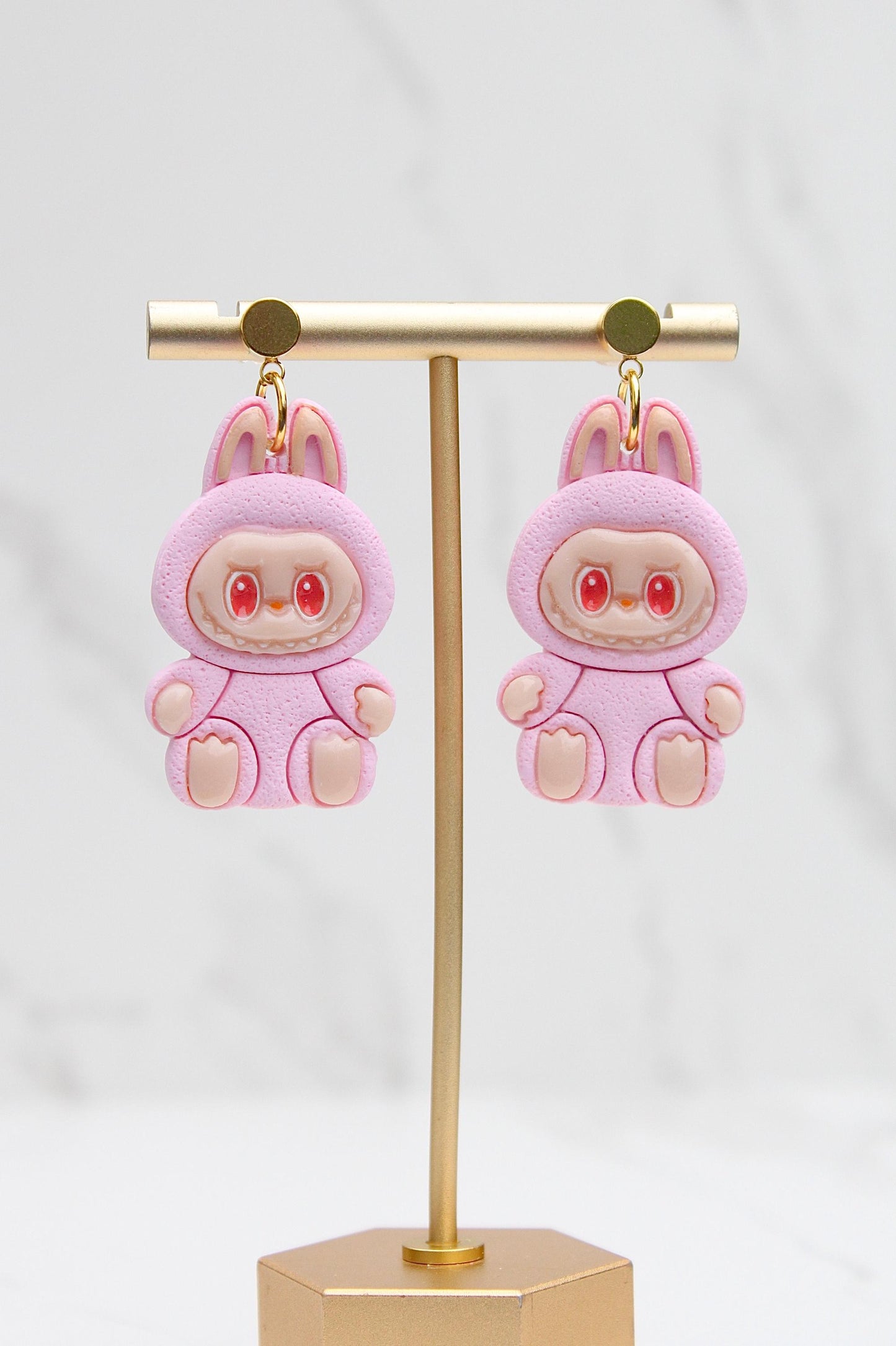 Cute Monster Clay Earrings | Cute Collectible Figurine Earrings | Handmade Polymer Clay Jewelry | Gift for Collectors & Kawaii Lovers