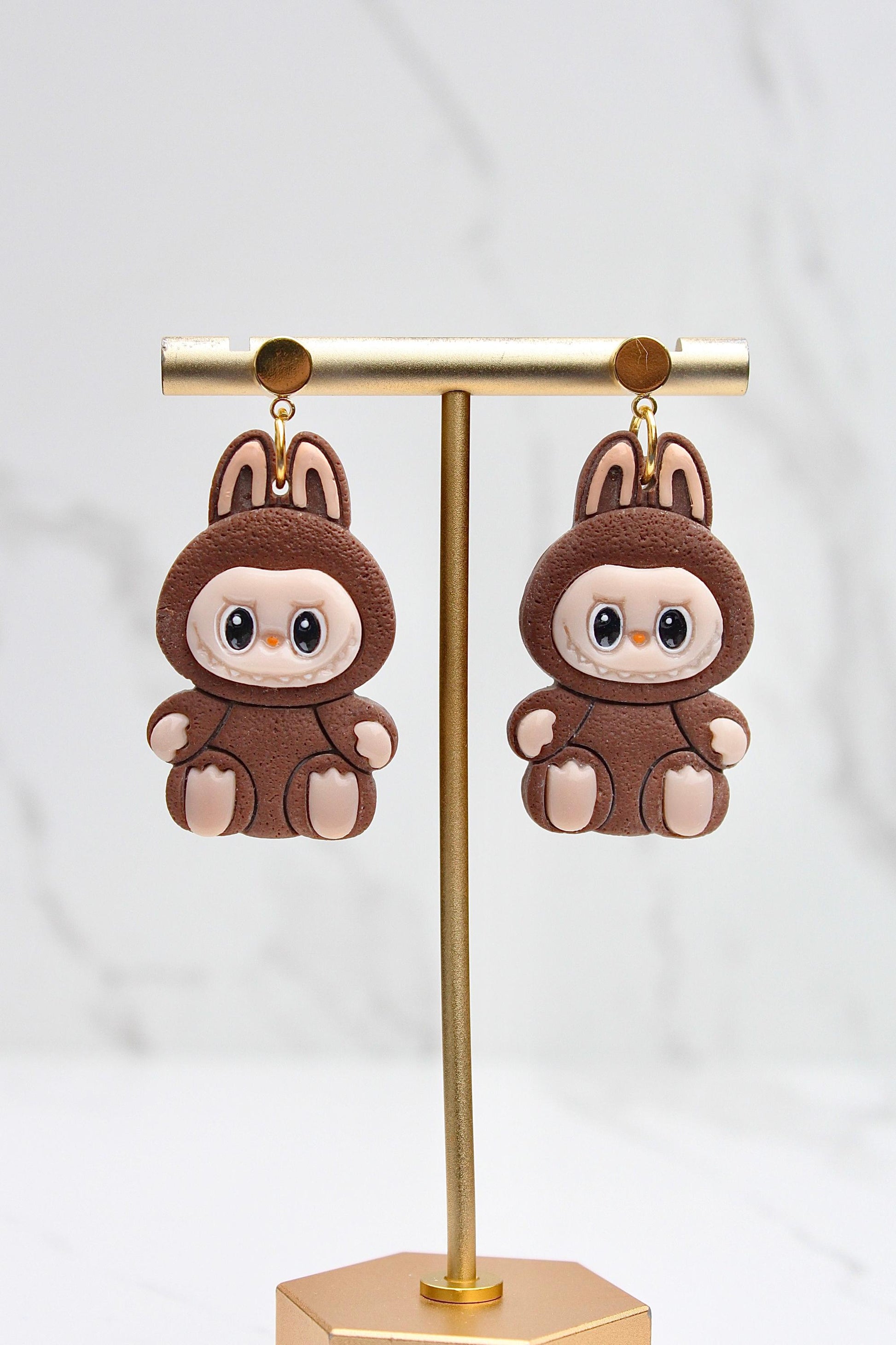 Cute Monster Clay Earrings | Cute Collectible Figurine Earrings | Handmade Polymer Clay Jewelry | Gift for Collectors & Kawaii Lovers