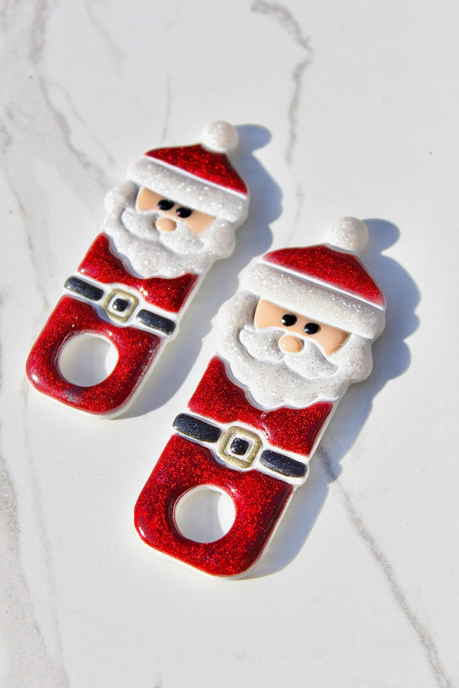 Santa Claus Stanley Topper - Christmas Straw Topper for 30oz 40oz Tumblers