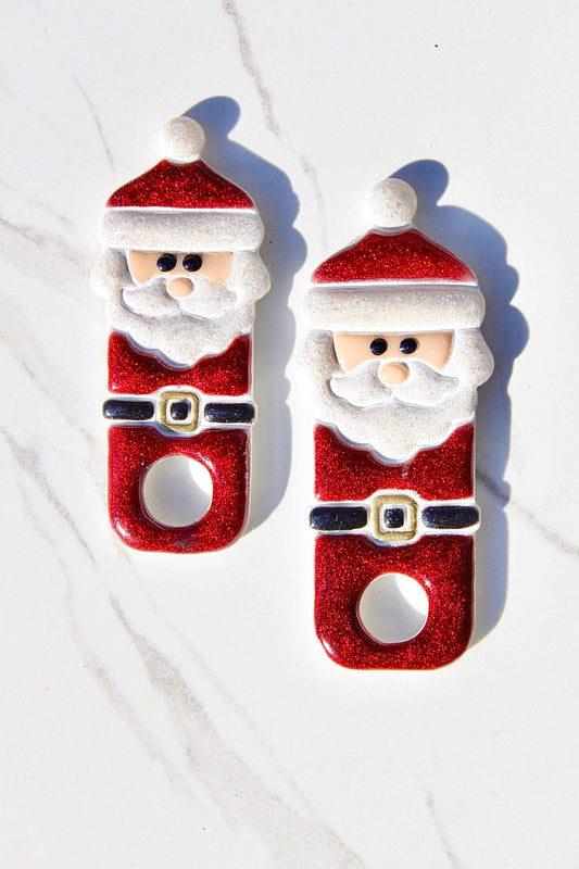 Santa Claus Stanley Topper - Christmas Straw Topper for 30oz 40oz Tumblers