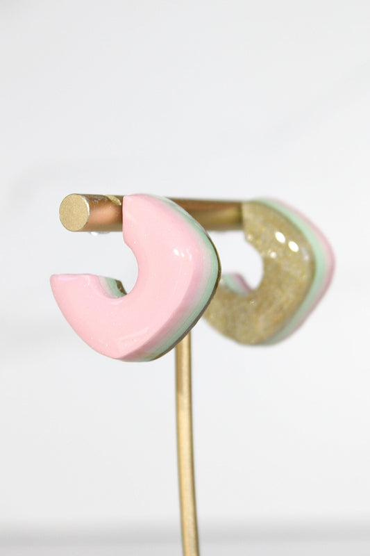 Hoop Earrings | Clay Hoop Earrings | Clay Earrings | Women's Hoops | Women's Clay Hoops | Cute Earrings